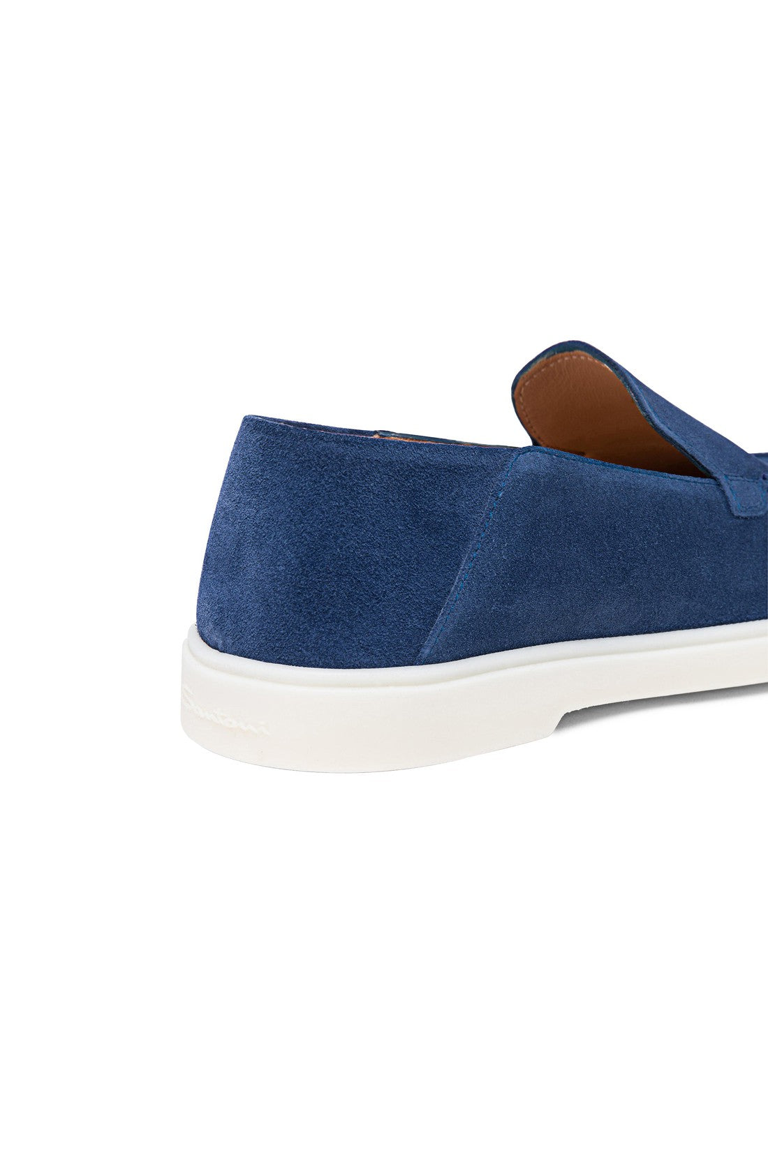 Women’s blue suede loafer