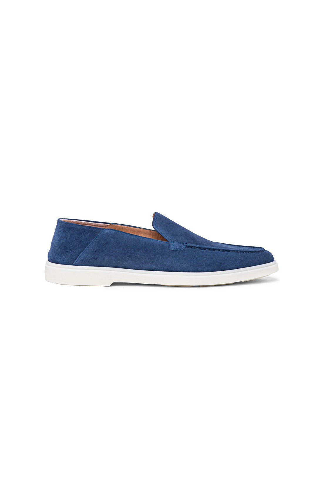 Women’s blue suede loafer