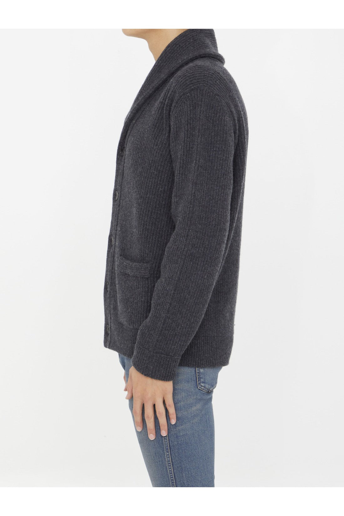 ROBERTO COLLINA-OUTLET-SALE-Wool and cashmere cardigan-ARCHIVIST