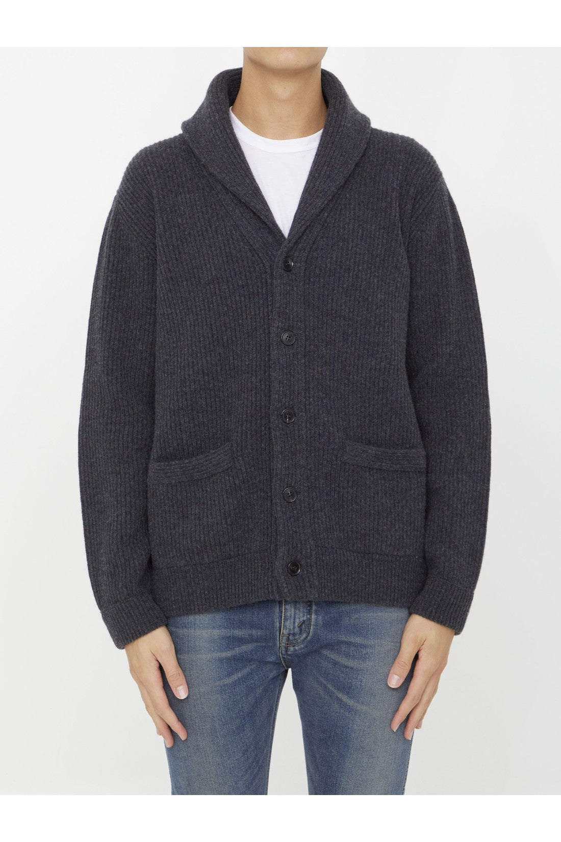 ROBERTO COLLINA-OUTLET-SALE-Wool and cashmere cardigan-ARCHIVIST