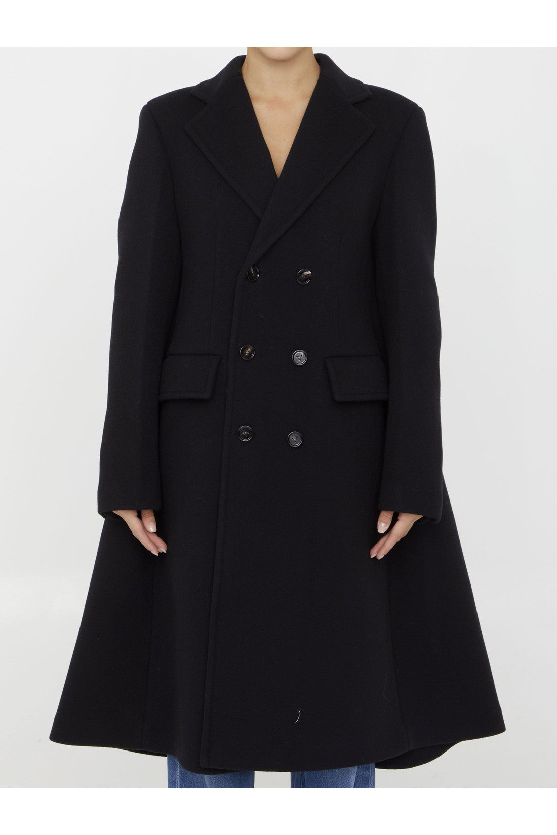 BOTTEGA VENETA-OUTLET-SALE-Wool and cashmere coat-ARCHIVIST