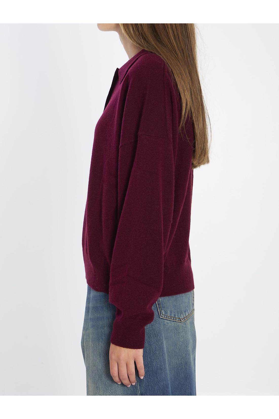 Allude-OUTLET-SALE-Wool and cashmere polo shirt-ARCHIVIST