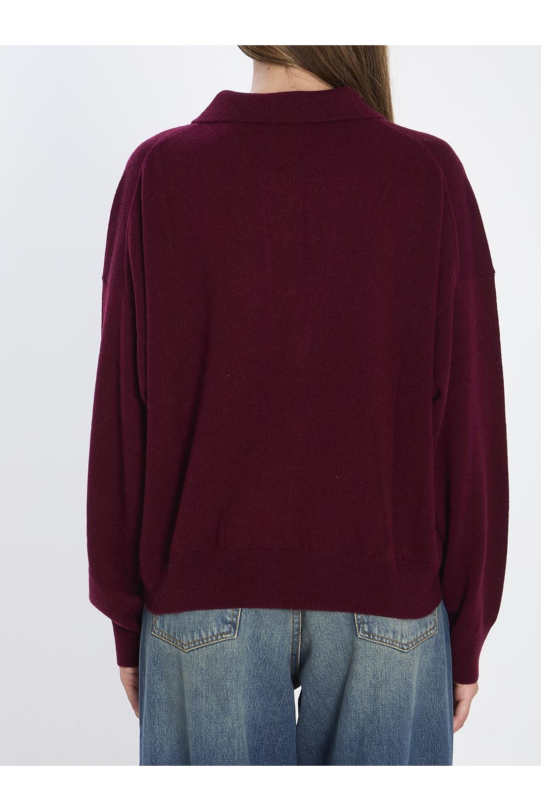 Allude-OUTLET-SALE-Wool and cashmere polo shirt-ARCHIVIST