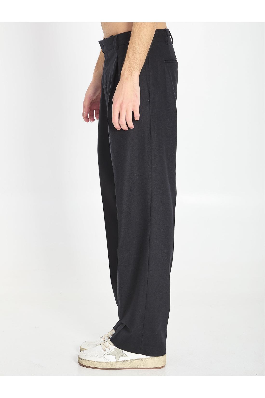 Pt Torino-OUTLET-SALE-Wool and cashmere trousers-ARCHIVIST