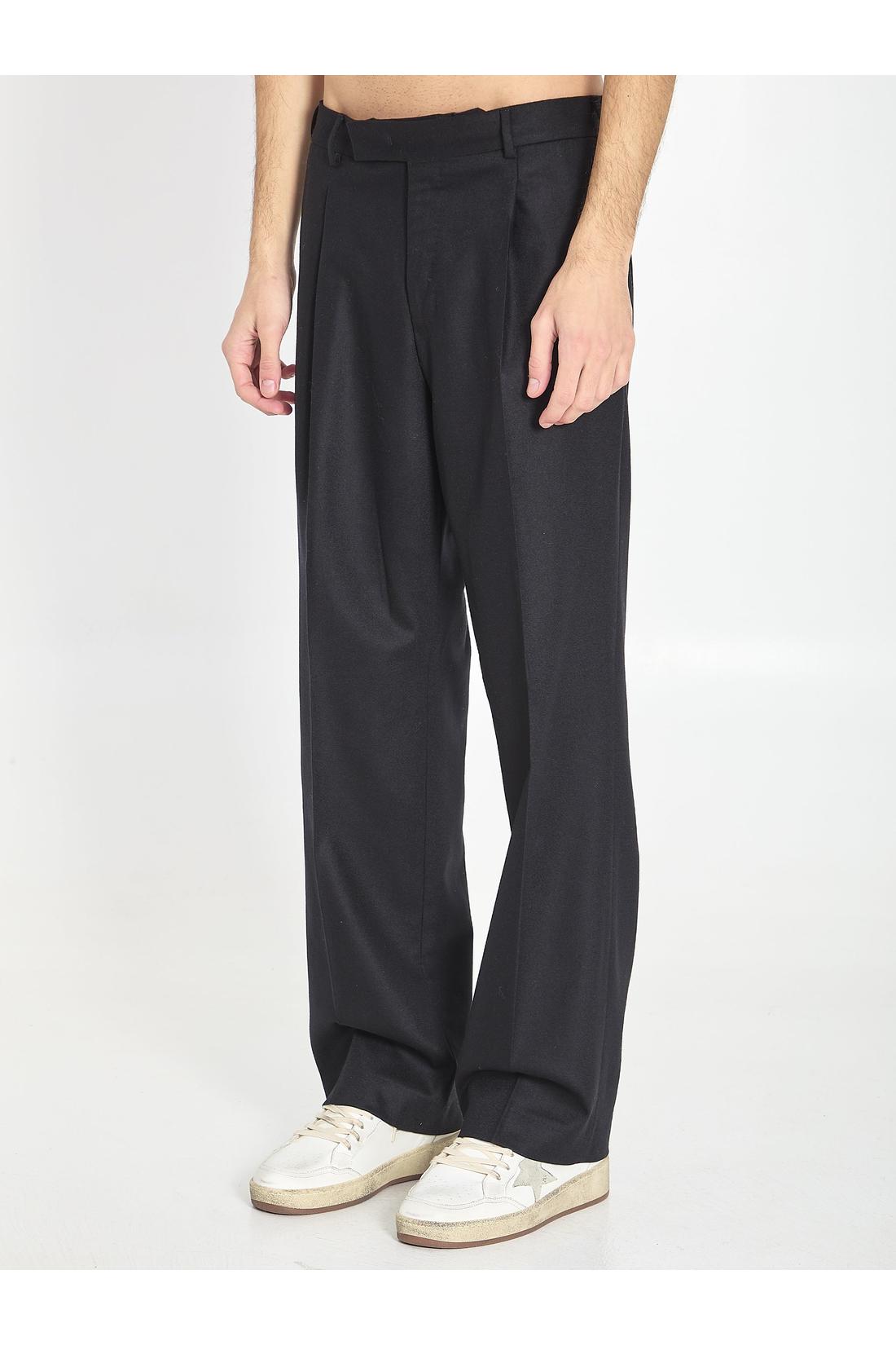 Pt Torino-OUTLET-SALE-Wool and cashmere trousers-ARCHIVIST