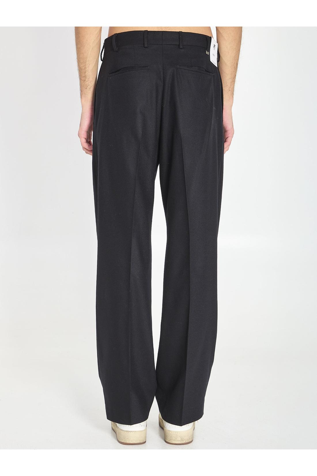 Pt Torino-OUTLET-SALE-Wool and cashmere trousers-ARCHIVIST