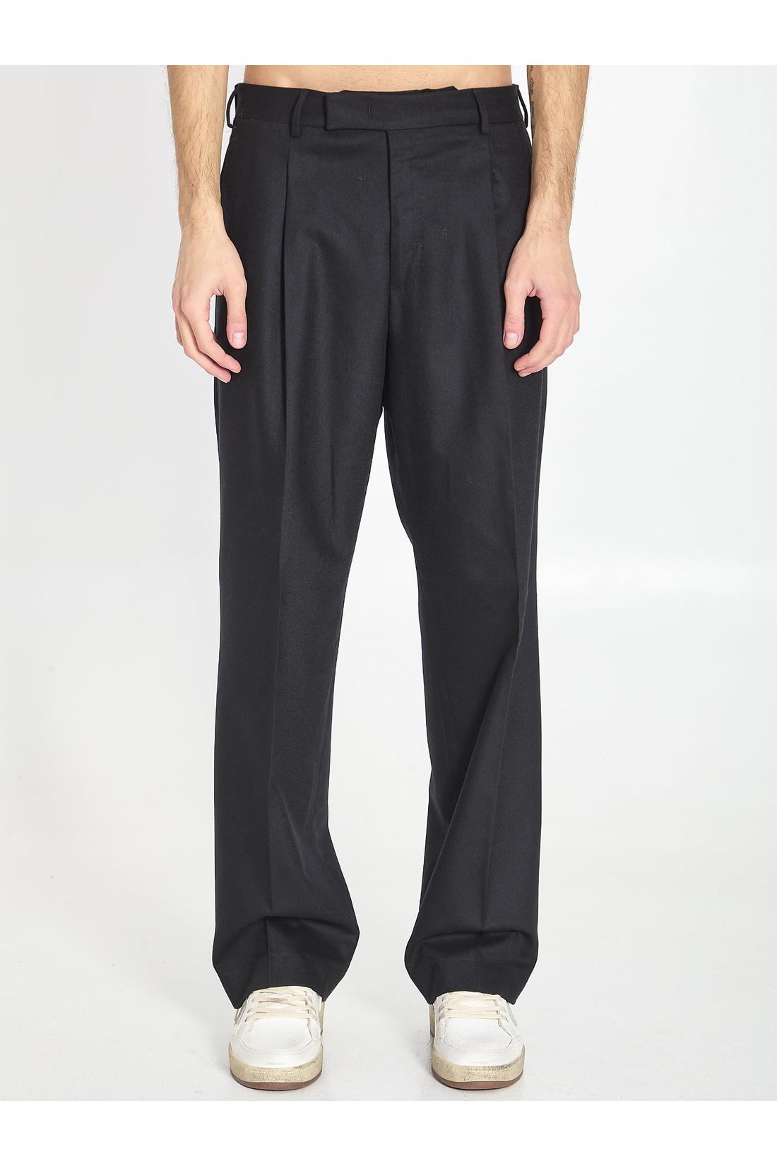 Pt Torino-OUTLET-SALE-Wool and cashmere trousers-ARCHIVIST