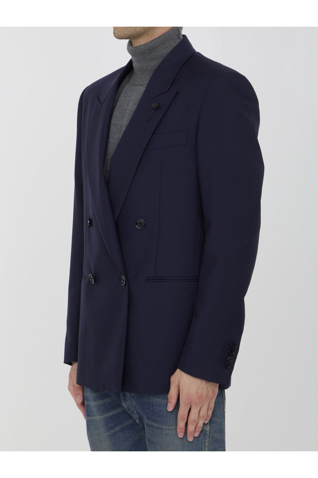 LARDINI-OUTLET-SALE-Wool and mohair jacket-ARCHIVIST