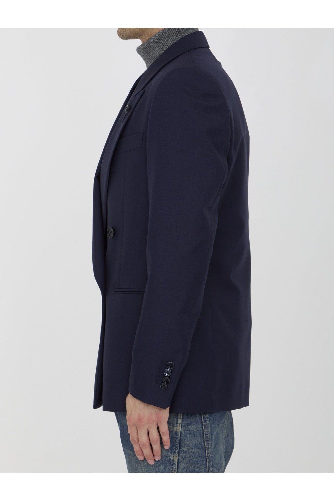 LARDINI-OUTLET-SALE-Wool and mohair jacket-ARCHIVIST