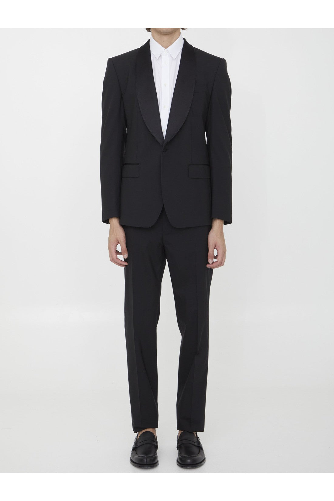 DOLCE&GABBANA-OUTLET-SALE-Wool and silk tuxedo-ARCHIVIST