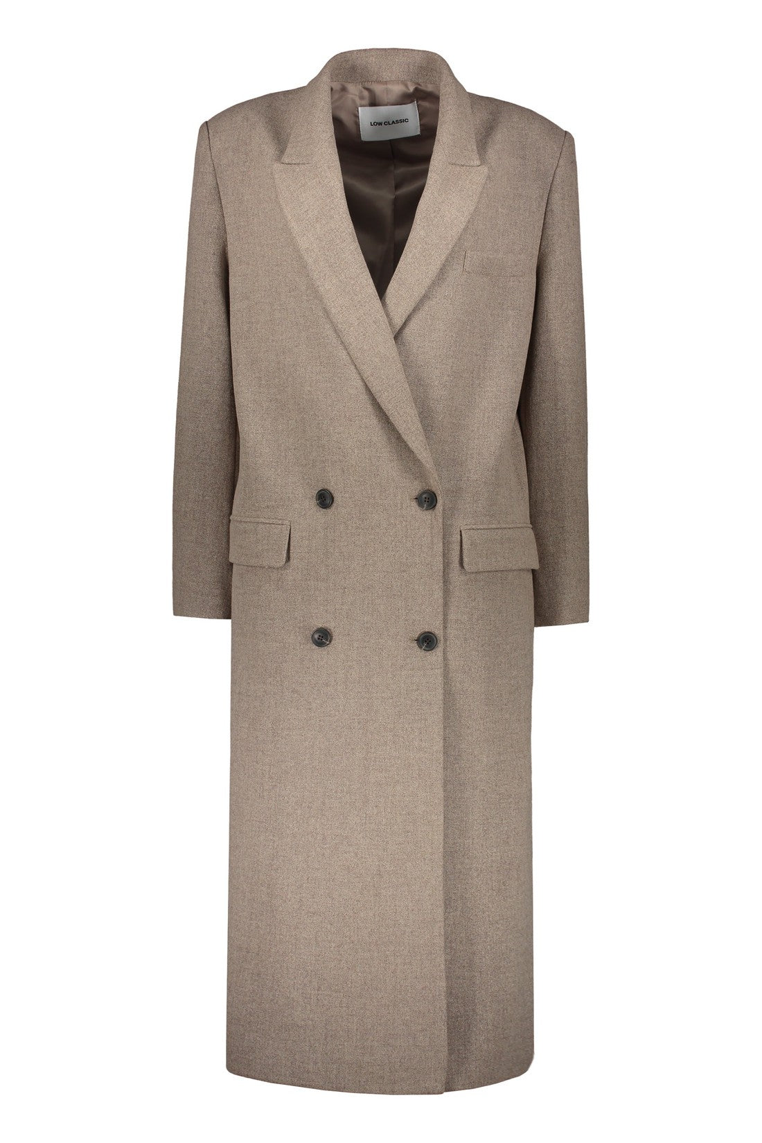 LOW CLASSIC-OUTLET-SALE-Wool blend double-breasted coat-ARCHIVIST