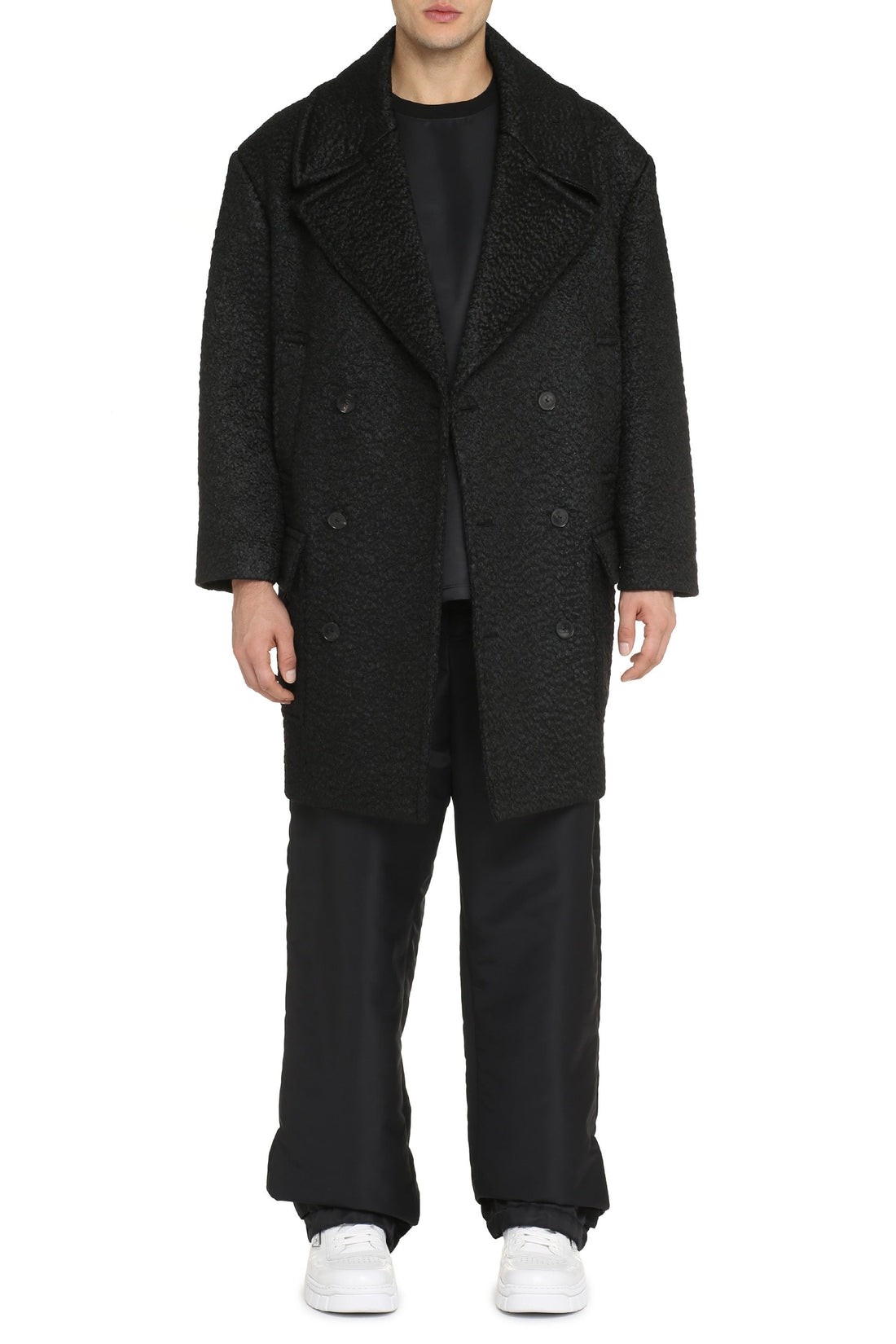 Valentino-OUTLET-SALE-Wool blend double-breasted coat-ARCHIVIST