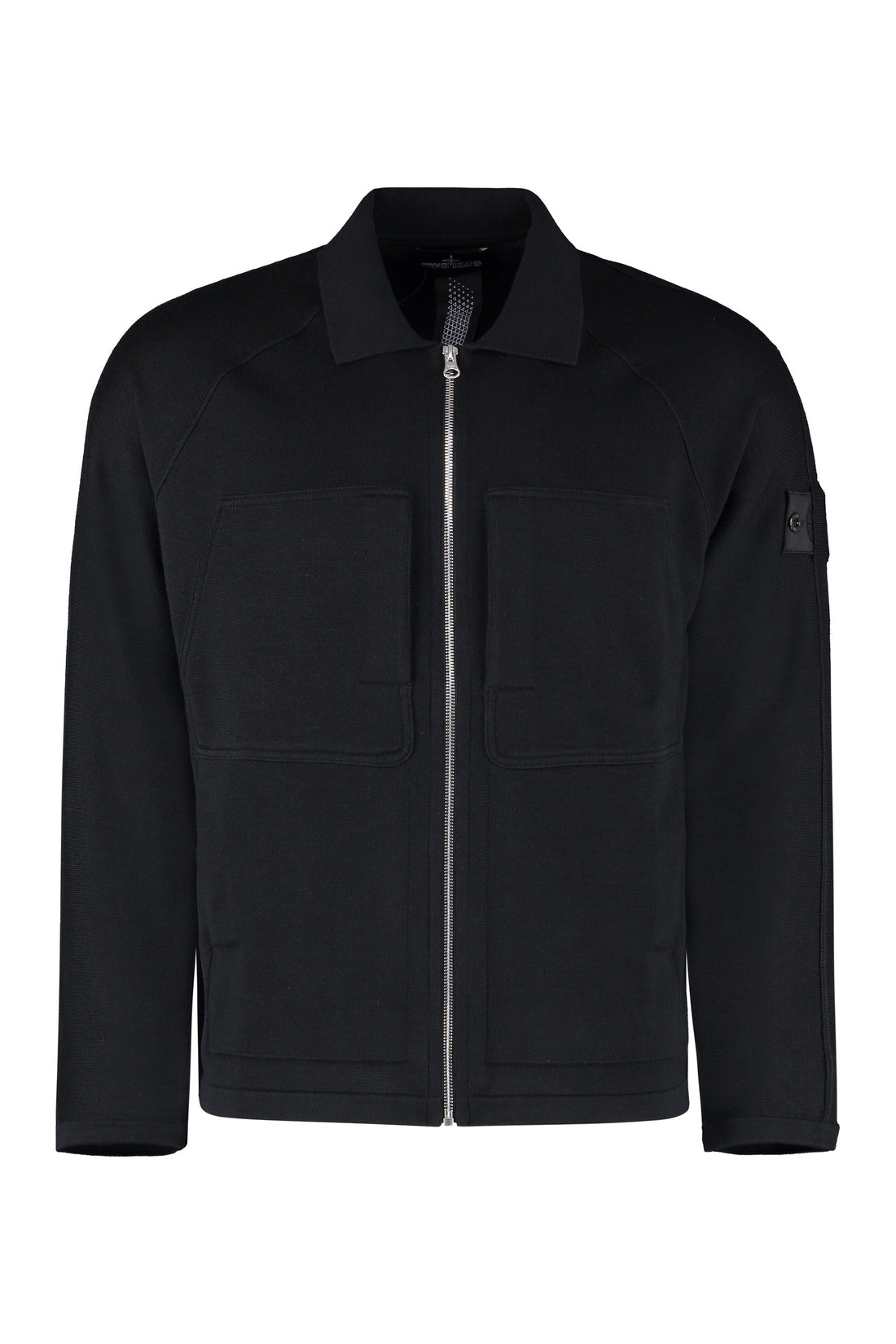 Stone Island Shadow Project-OUTLET-SALE-Wool-blend full-zip cardigan-ARCHIVIST