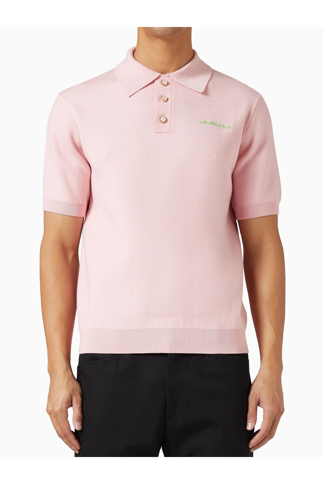 Casablanca-OUTLET-SALE-Wool-blend polo shirt-ARCHIVIST