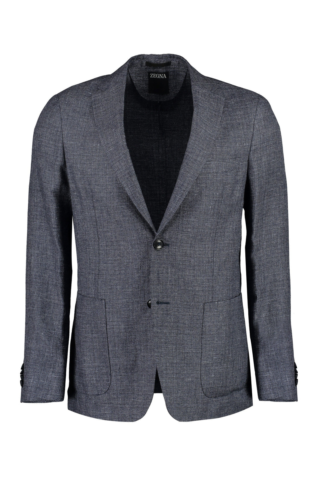 Zegna-OUTLET-SALE-Wool blend single-breast jacket-ARCHIVIST