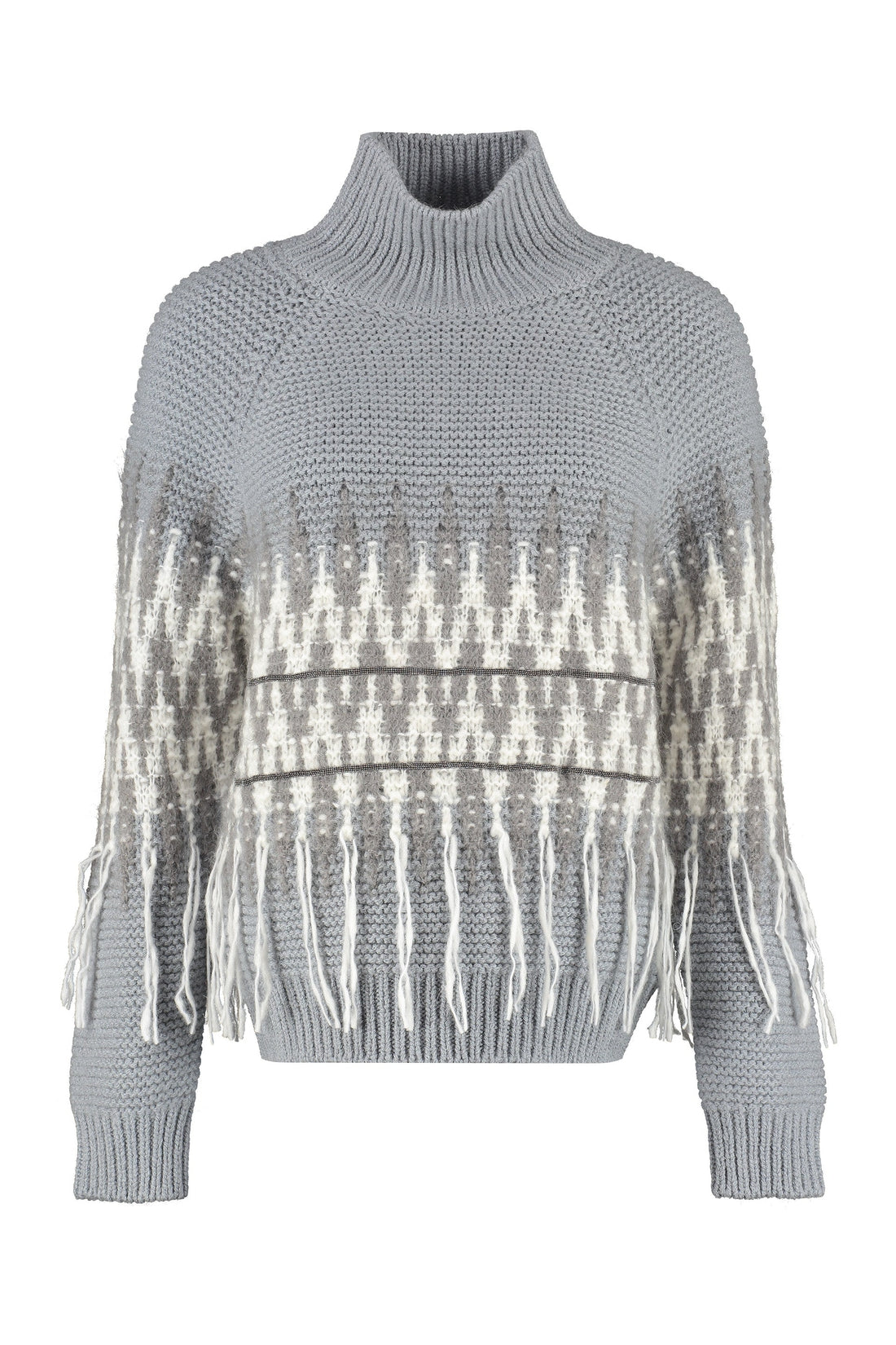 Fabiana Filippi-OUTLET-SALE-Wool blend turtleneck sweater-ARCHIVIST