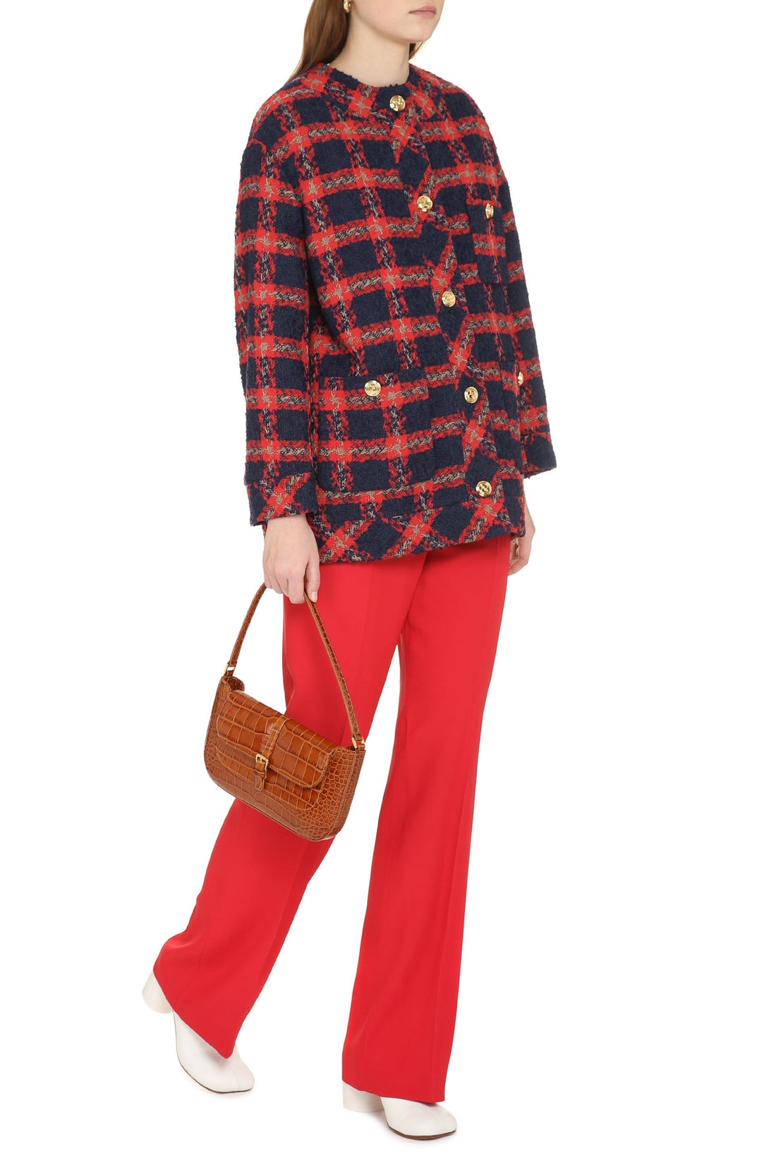 Gucci-OUTLET-SALE-Wool blend tweed jacket-ARCHIVIST