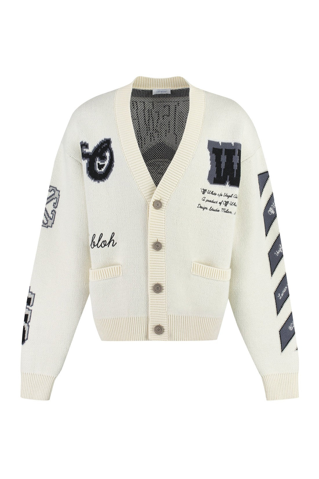 Off-White-OUTLET-SALE-Wool cardigan-ARCHIVIST