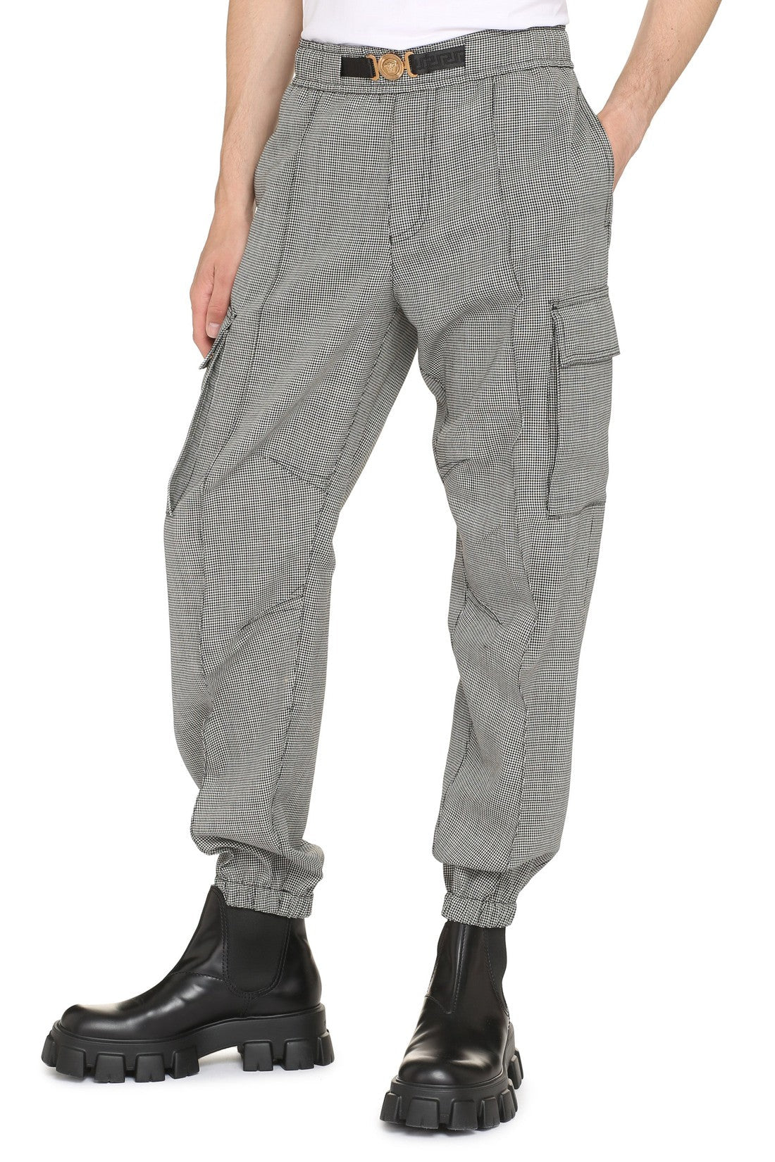 Versace-OUTLET-SALE-Wool cargo trousers-ARCHIVIST