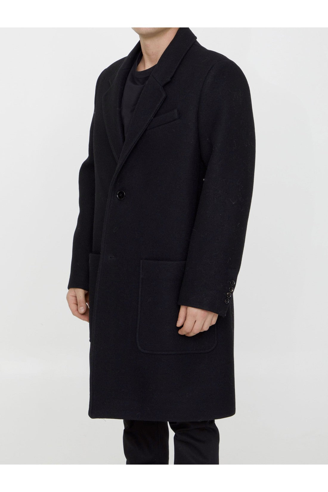 AMI PARIS-OUTLET-SALE-Wool coat-ARCHIVIST