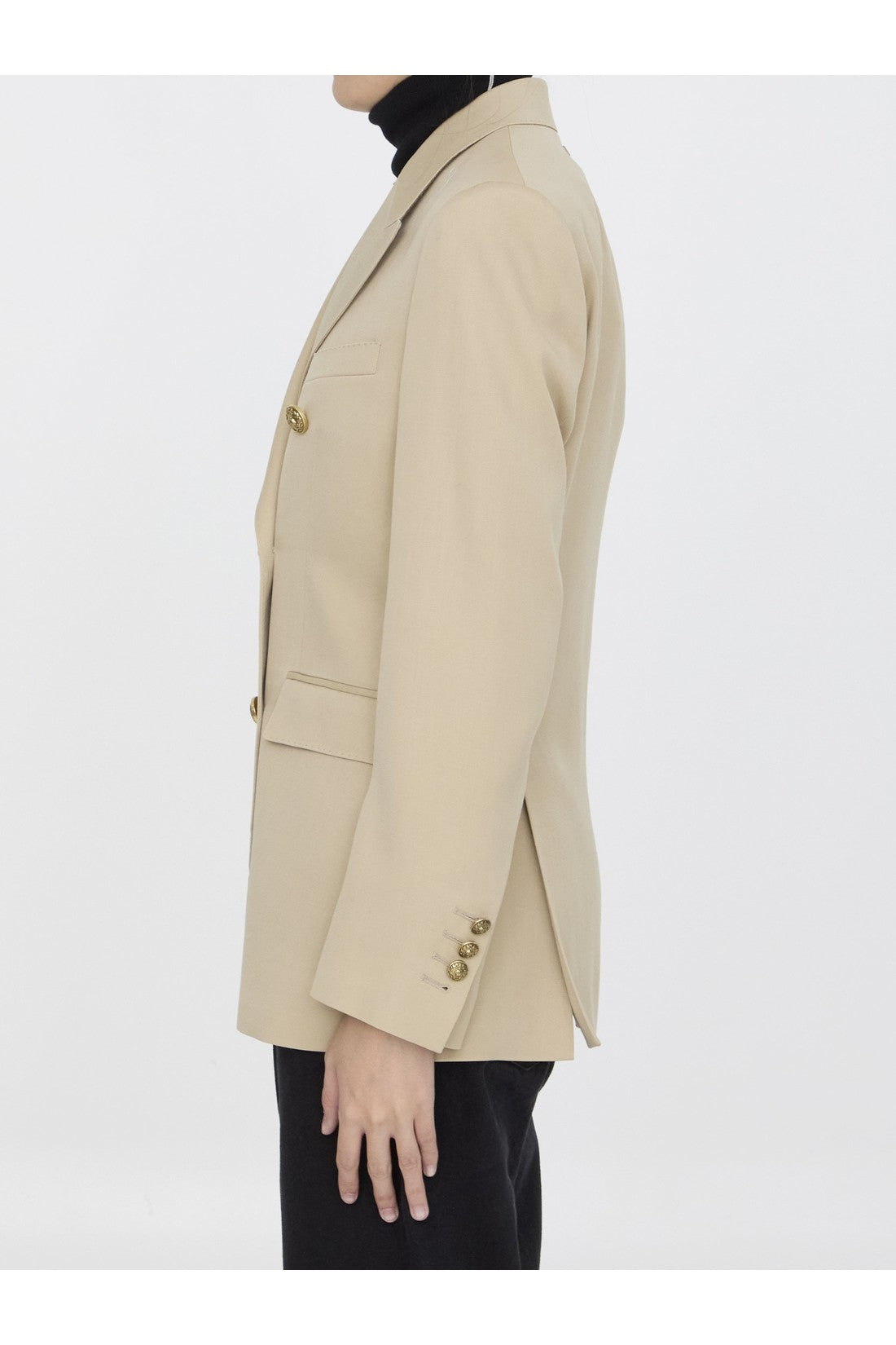 GOLDEN GOOSE-OUTLET-SALE-Wool gabardine jacket-ARCHIVIST