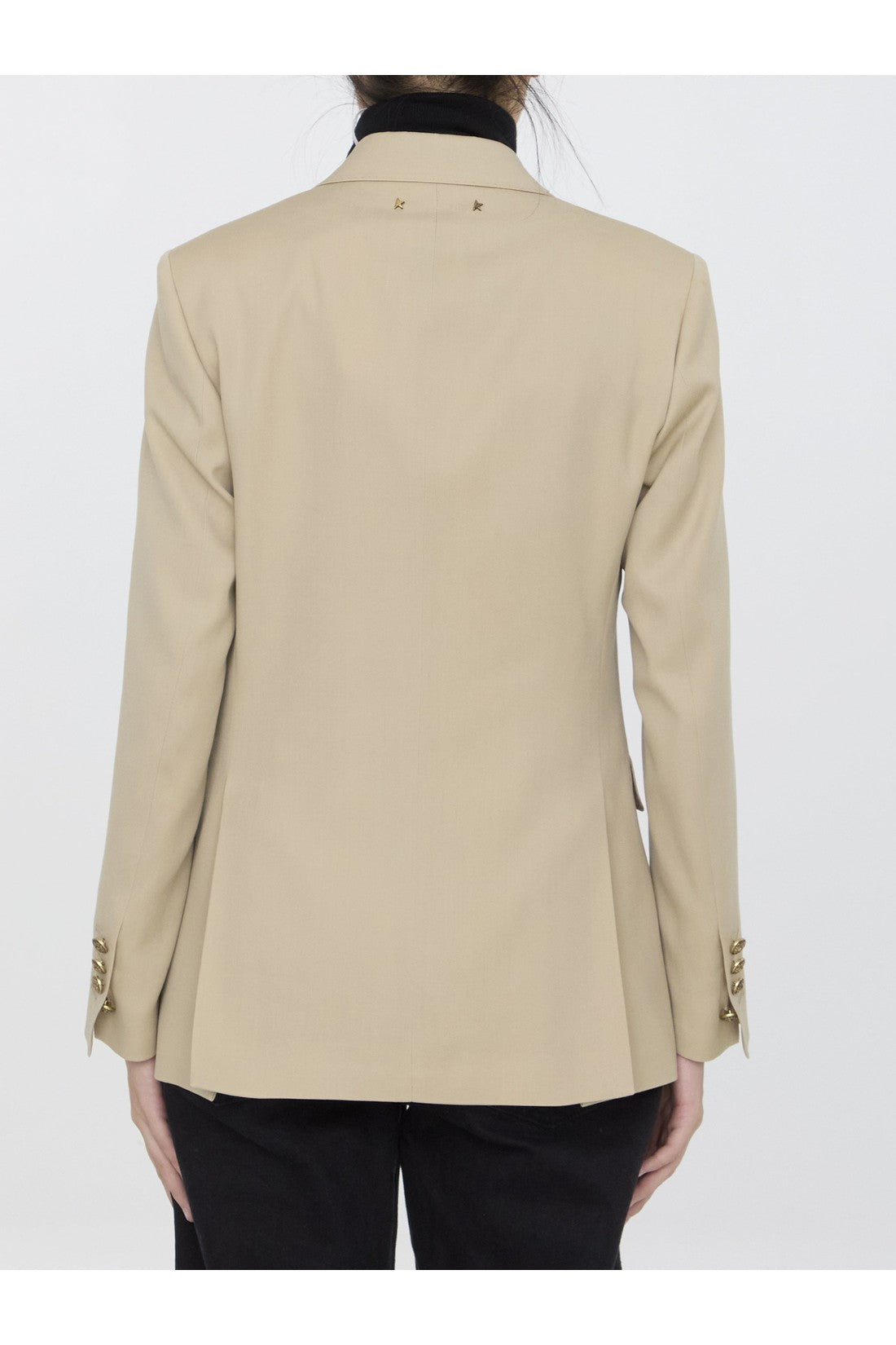 GOLDEN GOOSE-OUTLET-SALE-Wool gabardine jacket-ARCHIVIST