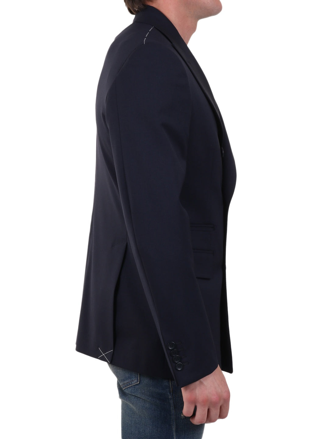 TONELLO-OUTLET-SALE-Wool jacket blue-ARCHIVIST