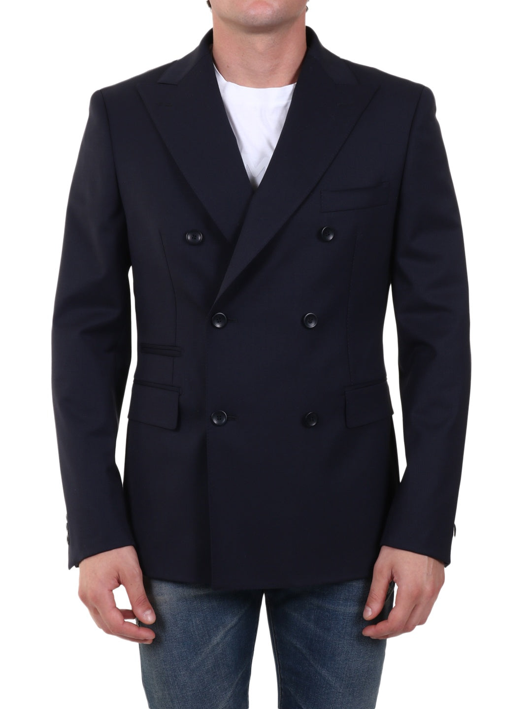 TONELLO-OUTLET-SALE-Wool jacket blue-ARCHIVIST