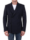 TONELLO-OUTLET-SALE-Wool jacket blue-ARCHIVIST