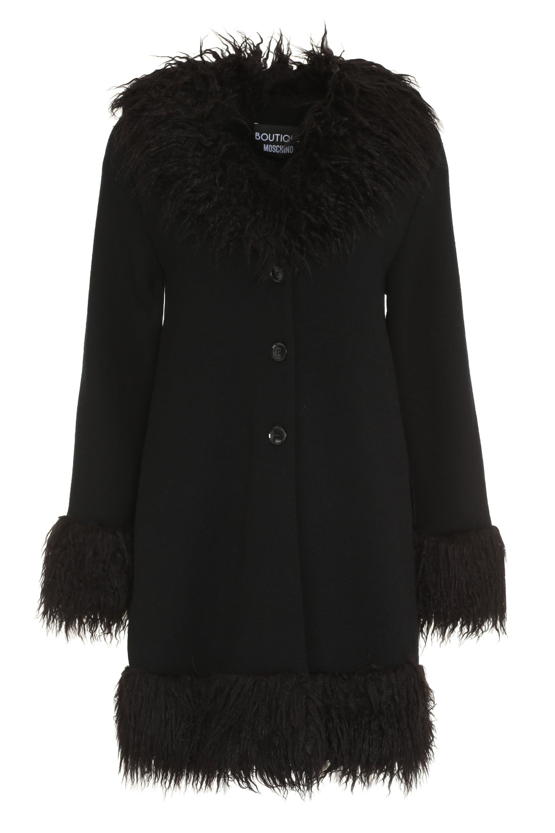 Boutique Moschino-OUTLET-SALE-Wool jersey coat-ARCHIVIST