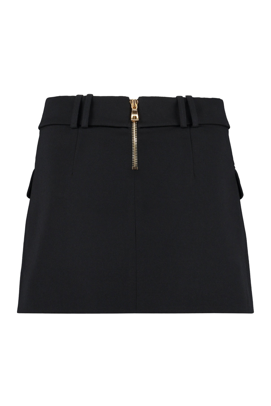 Balmain-OUTLET-SALE-Wool mini skirt-ARCHIVIST