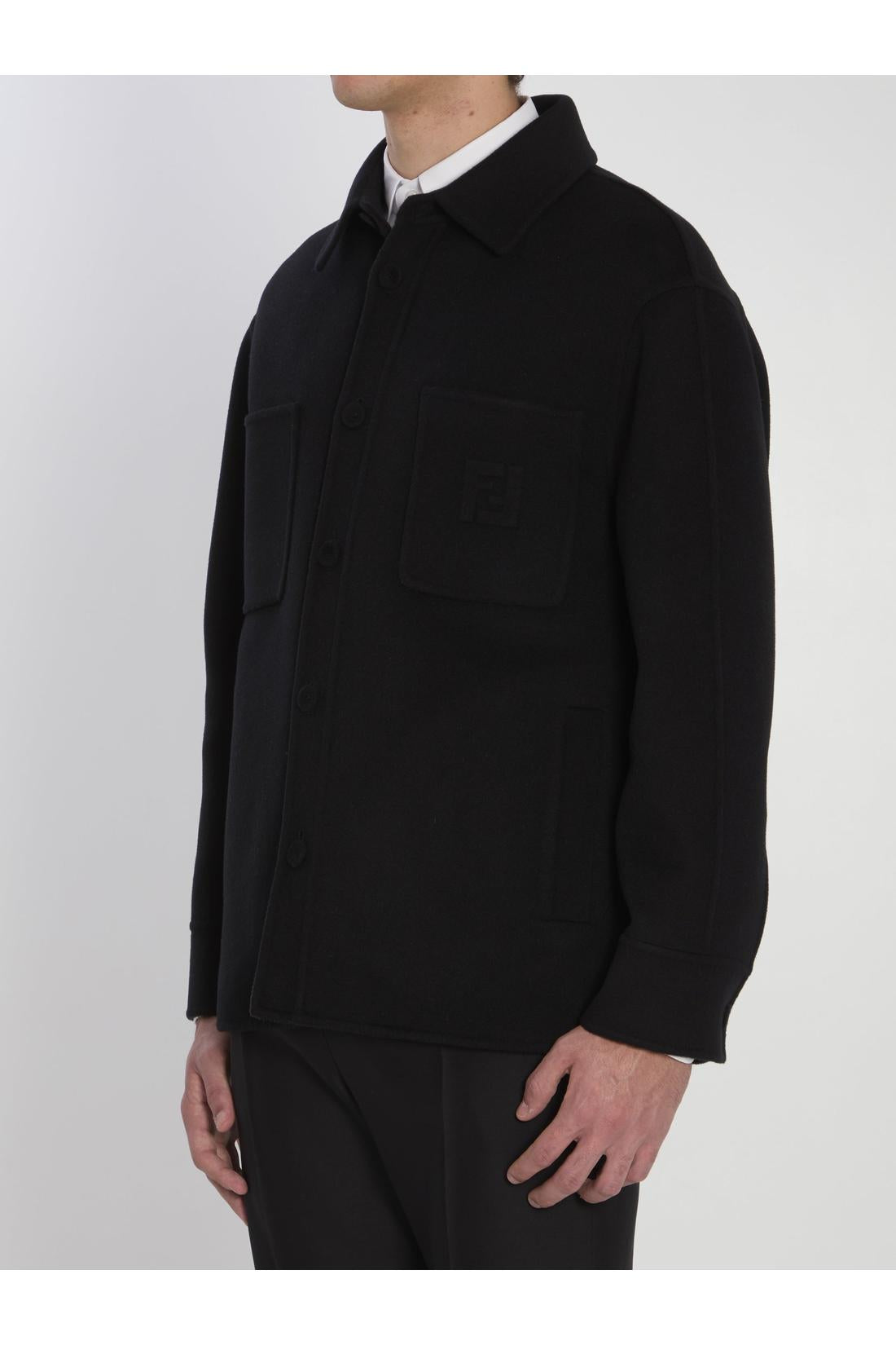 Fendi-OUTLET-SALE-Wool overshirt-ARCHIVIST