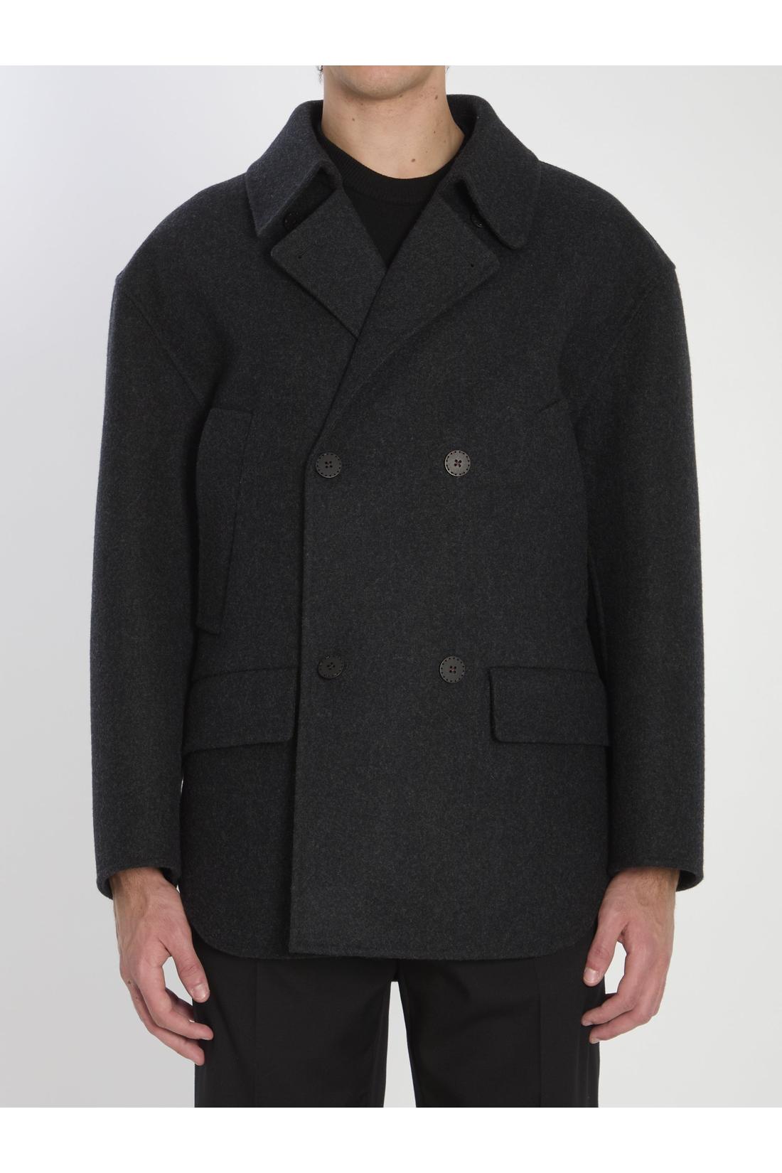 Fendi-OUTLET-SALE-Wool pea coat-ARCHIVIST