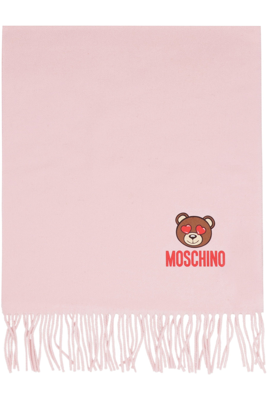 Moschino-OUTLET-SALE-Wool scarf with fringes-ARCHIVIST