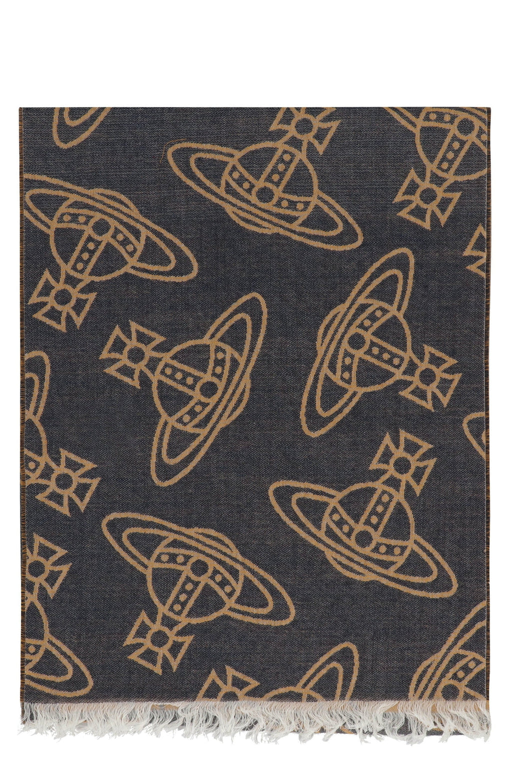 Vivienne Westwood-OUTLET-SALE-Wool scarf with fringes-ARCHIVIST
