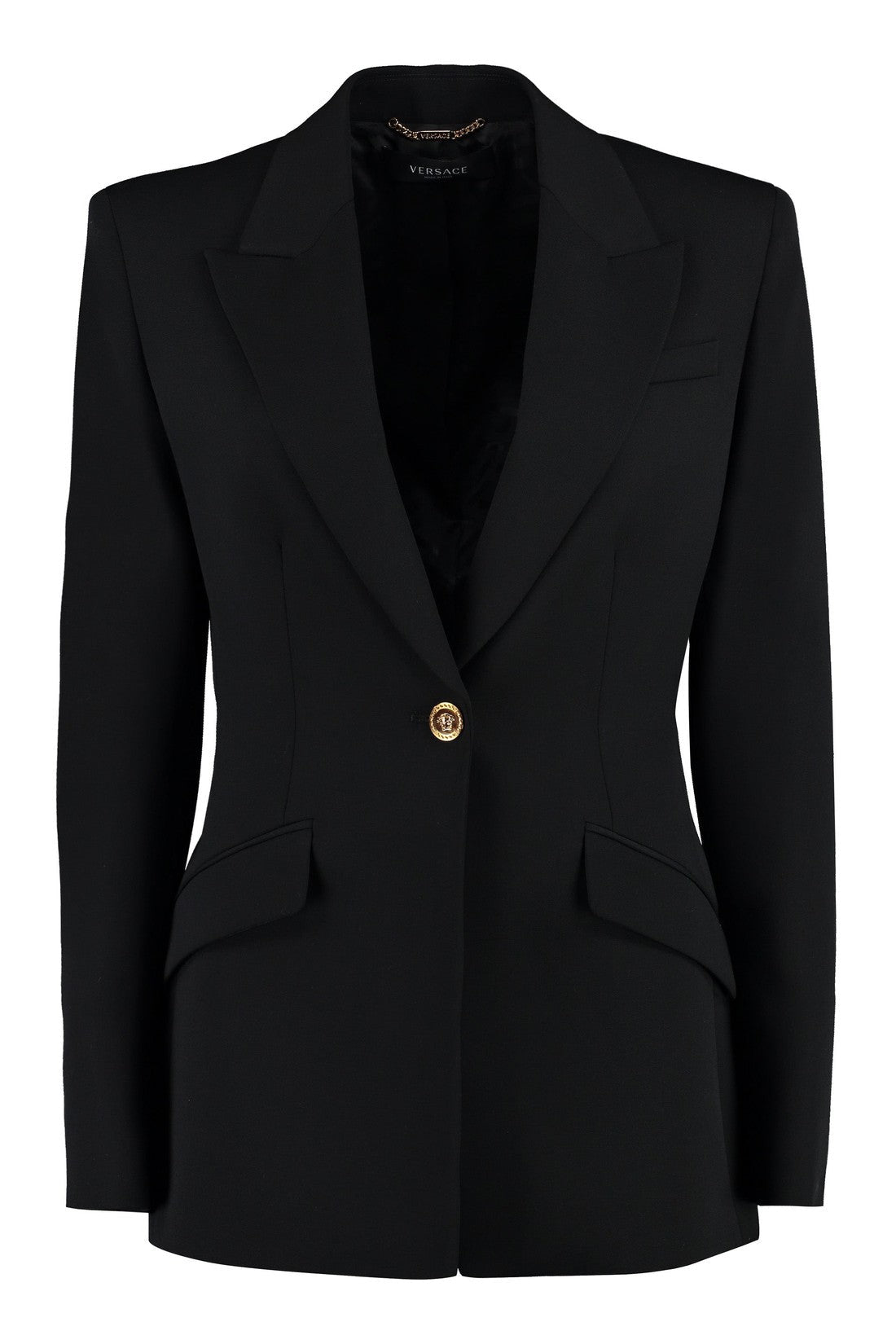 Versace-OUTLET-SALE-Wool single-breasted blazer-ARCHIVIST