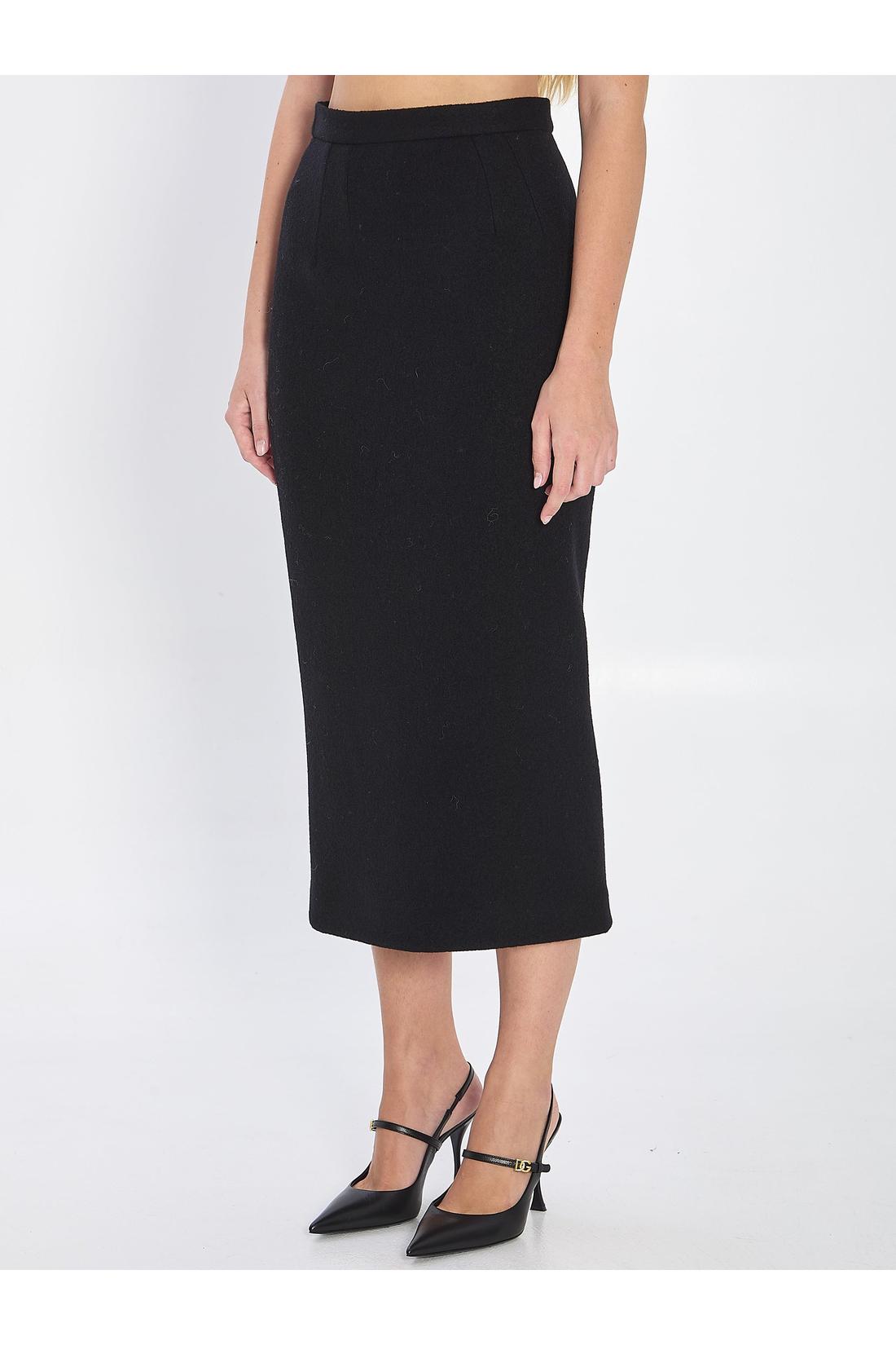 Dolce & Gabbana-OUTLET-SALE-Wool skirt-ARCHIVIST