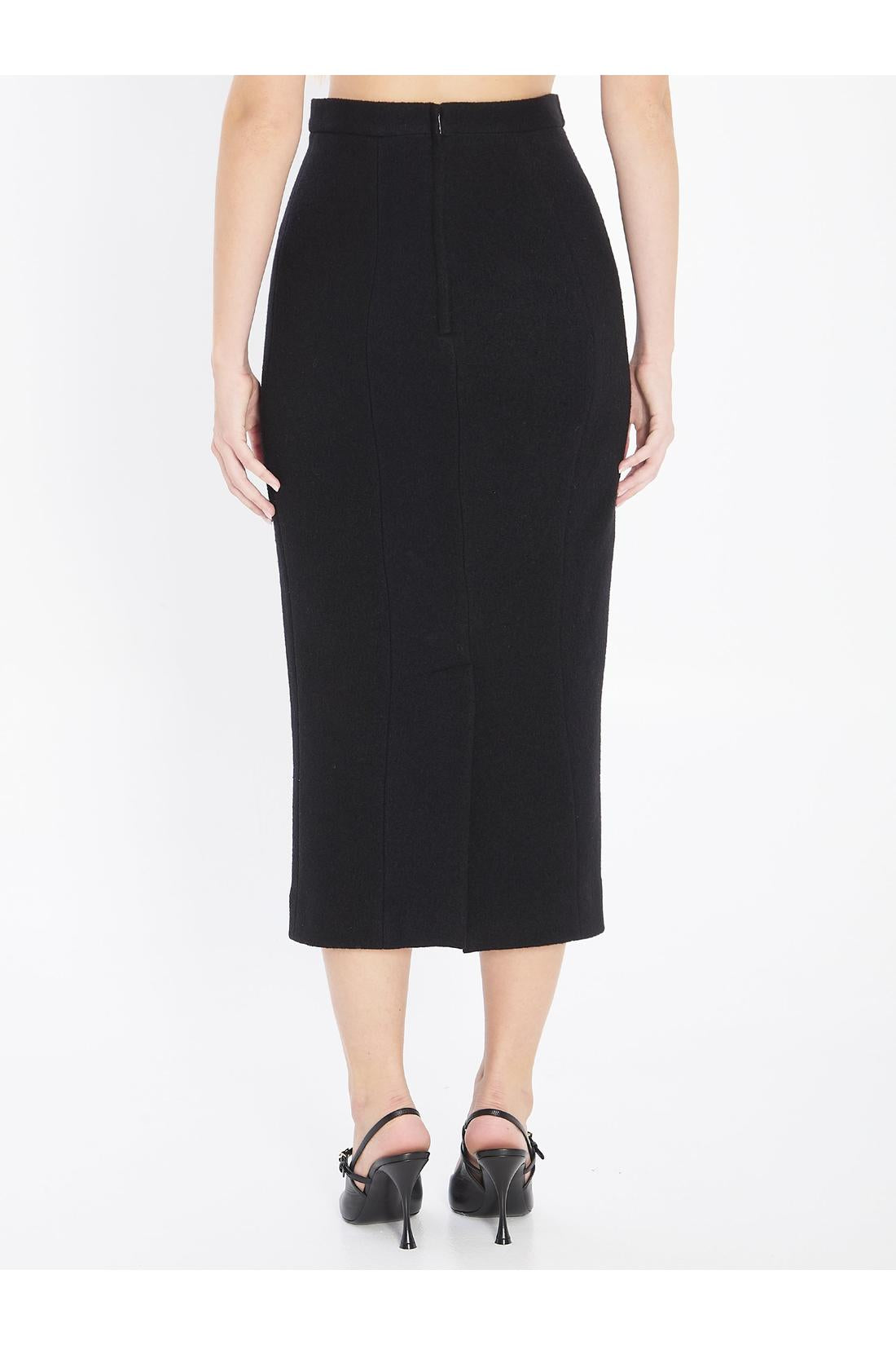Dolce & Gabbana-OUTLET-SALE-Wool skirt-ARCHIVIST