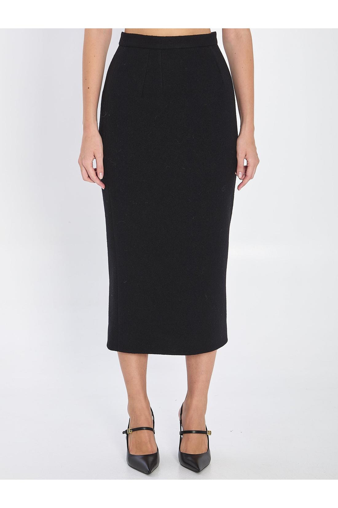 Dolce & Gabbana-OUTLET-SALE-Wool skirt-ARCHIVIST