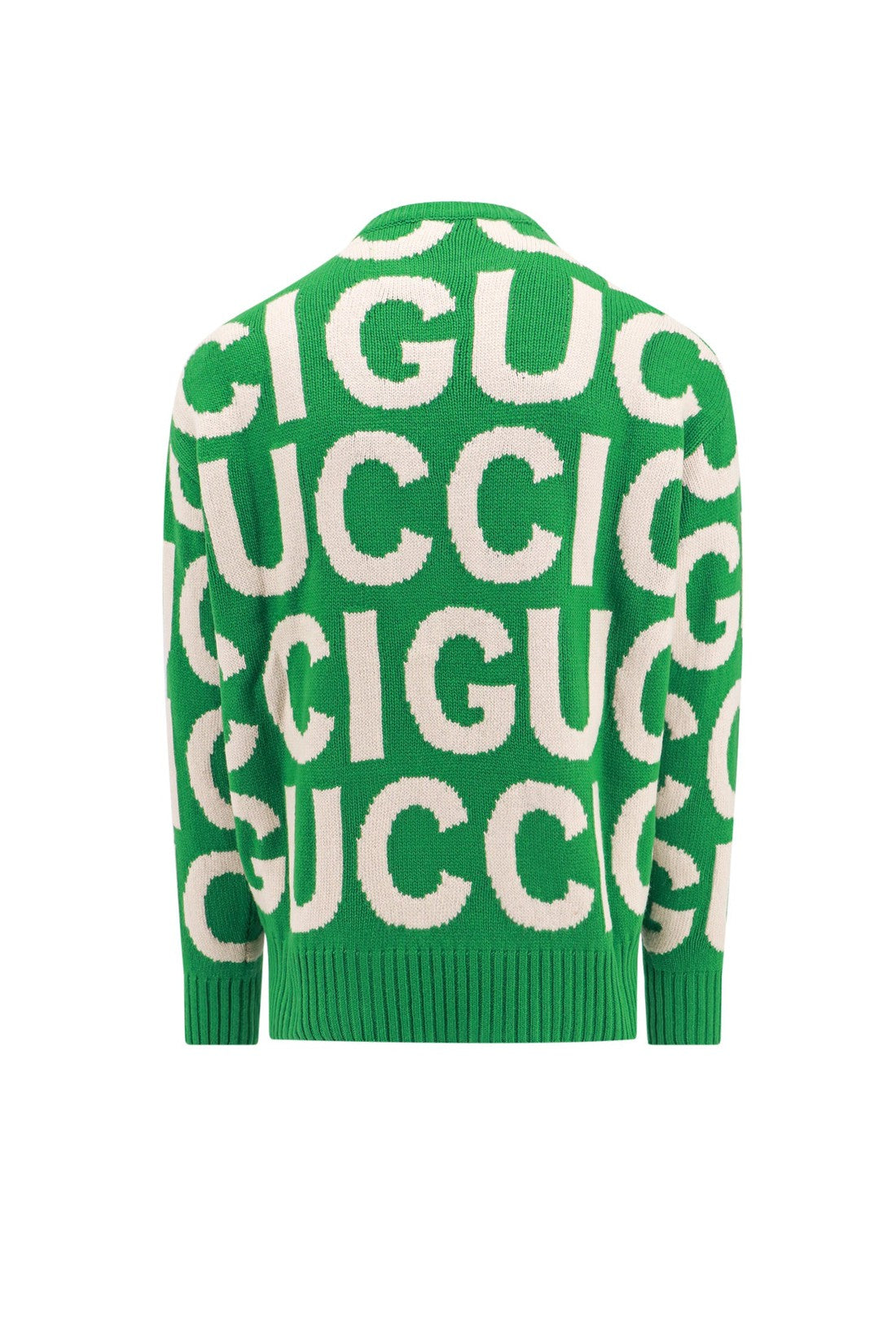 GUCCI-OUTLET-SALE-Wool sweater with all-over logo-ARCHIVIST