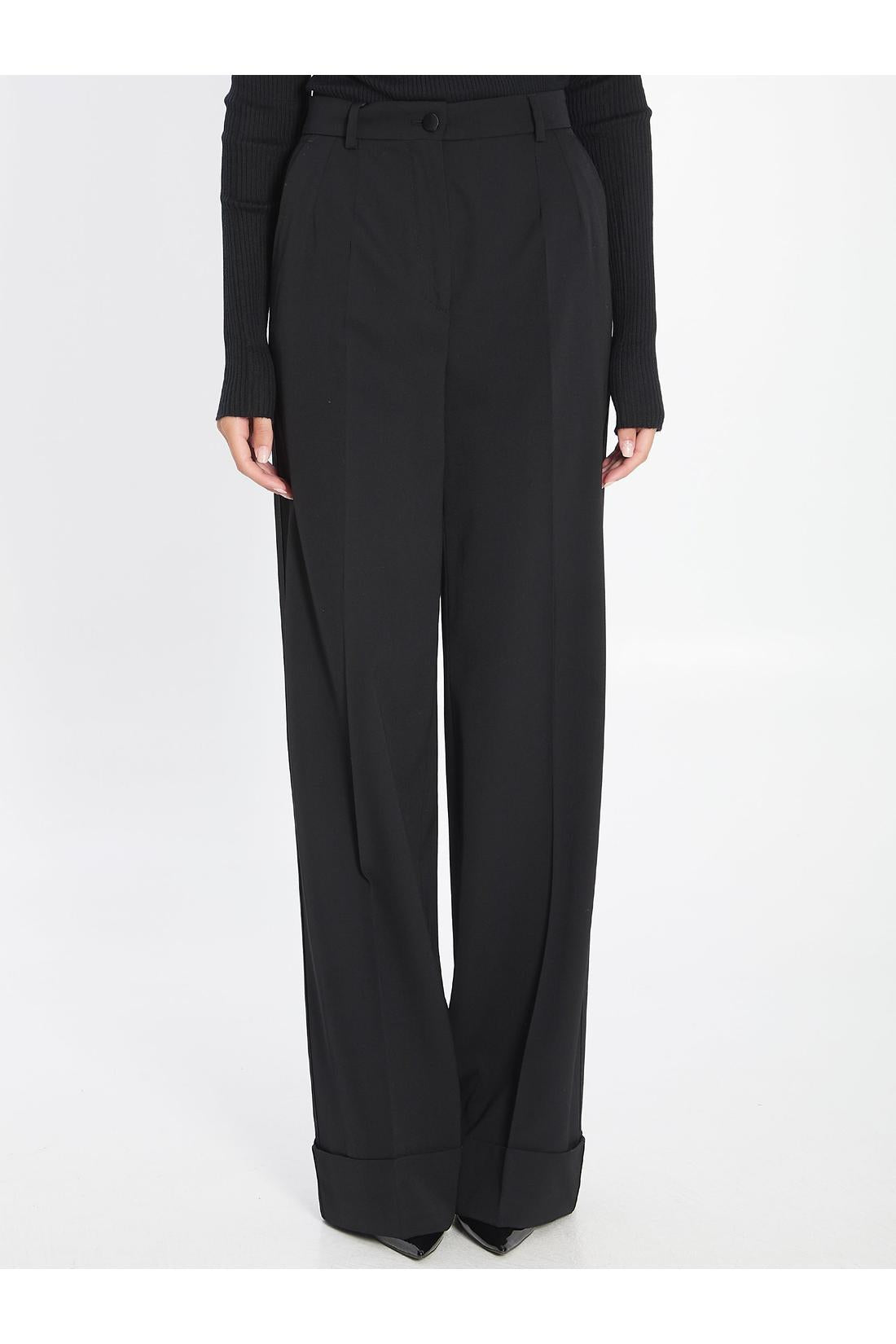 Dolce & Gabbana-OUTLET-SALE-Wool trousers-ARCHIVIST