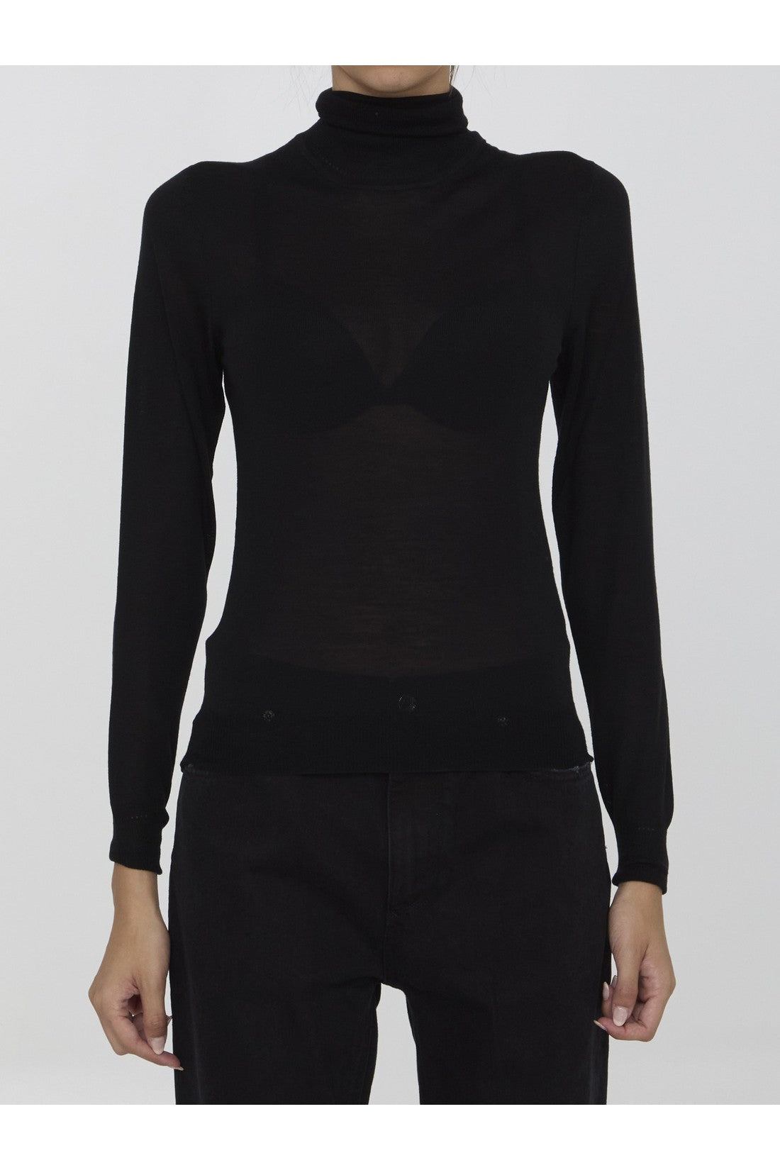 SAINT LAURENT-OUTLET-SALE-Wool turtleneck-ARCHIVIST