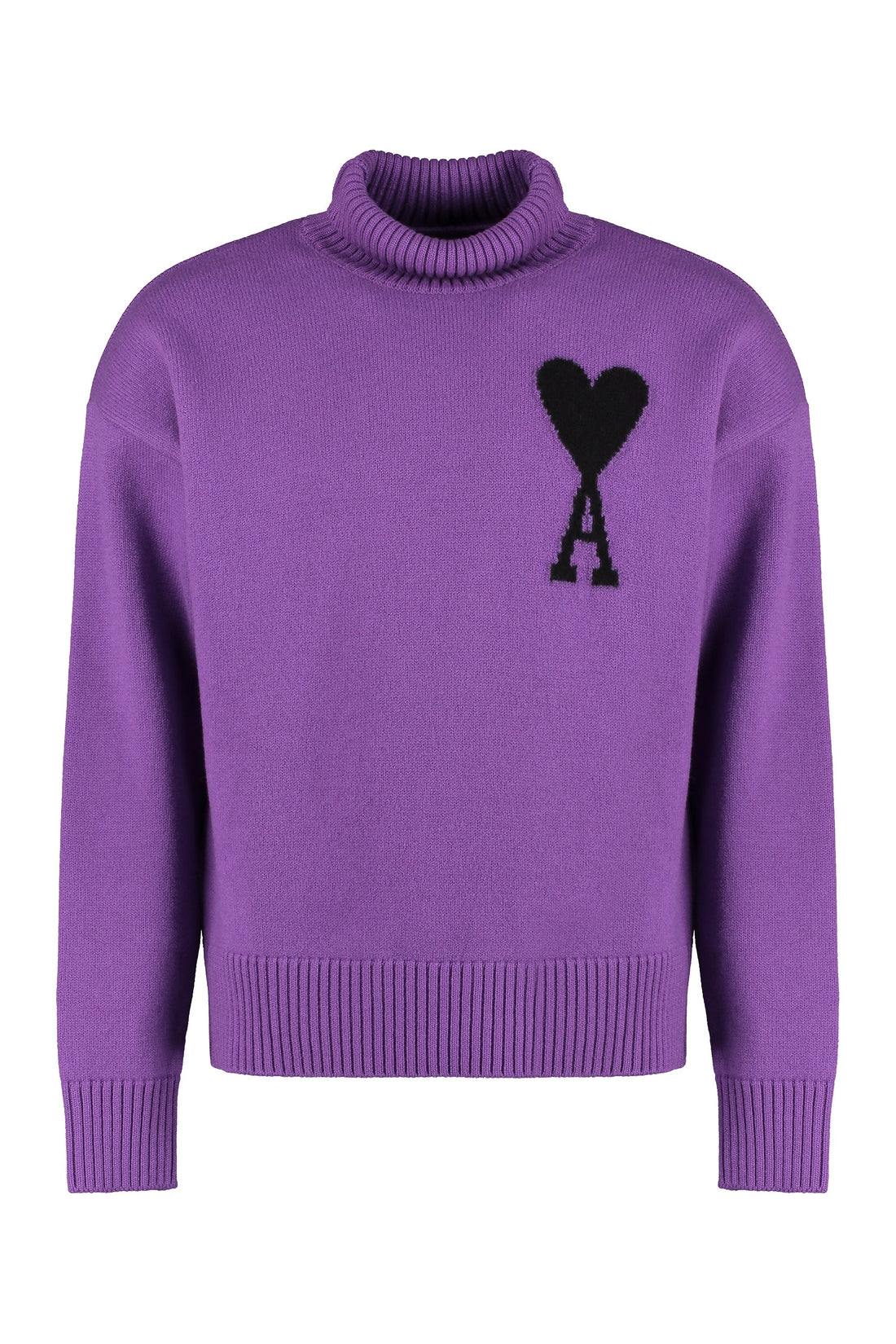 AMI PARIS-OUTLET-SALE-Wool turtleneck sweater-ARCHIVIST