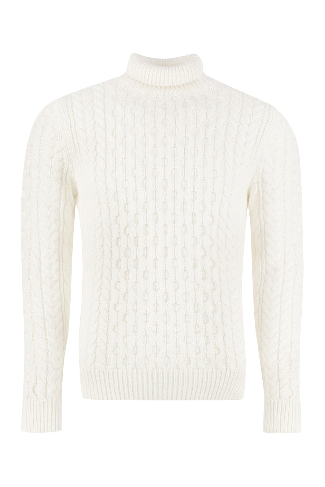 Alexander McQueen-OUTLET-SALE-Wool turtleneck sweater-ARCHIVIST