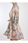 ZIMMERMANN-OUTLET-SALE-Wylie mini wrap frill dress-ARCHIVIST