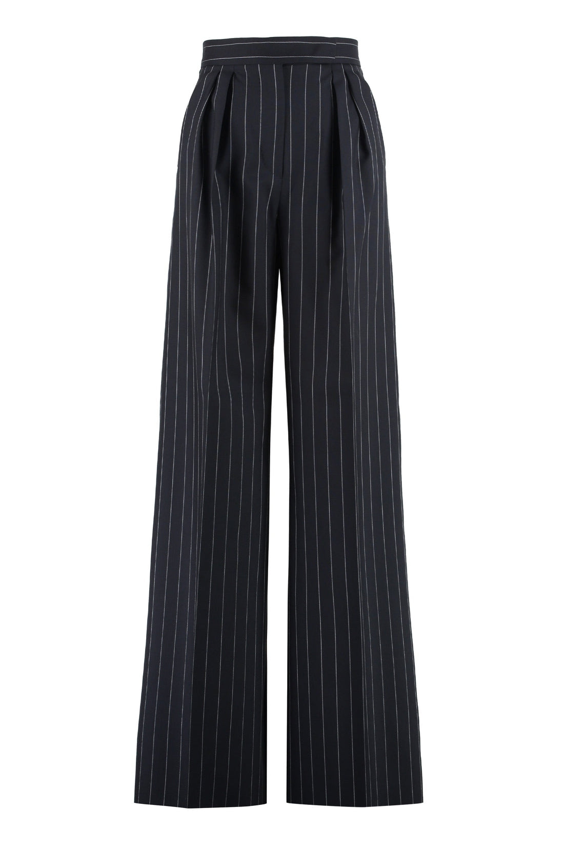 Max Mara-OUTLET-SALE-Xavier pinstriped wool trousers-ARCHIVIST