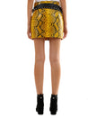 UNRAVEL-OUTLET-SALE-Yellow Python Leather Skirt-ARCHIVIST