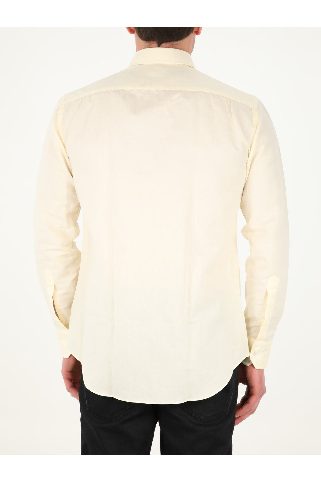 SALVATORE PICCOLO-OUTLET-SALE-Yellow cotton shirt-ARCHIVIST