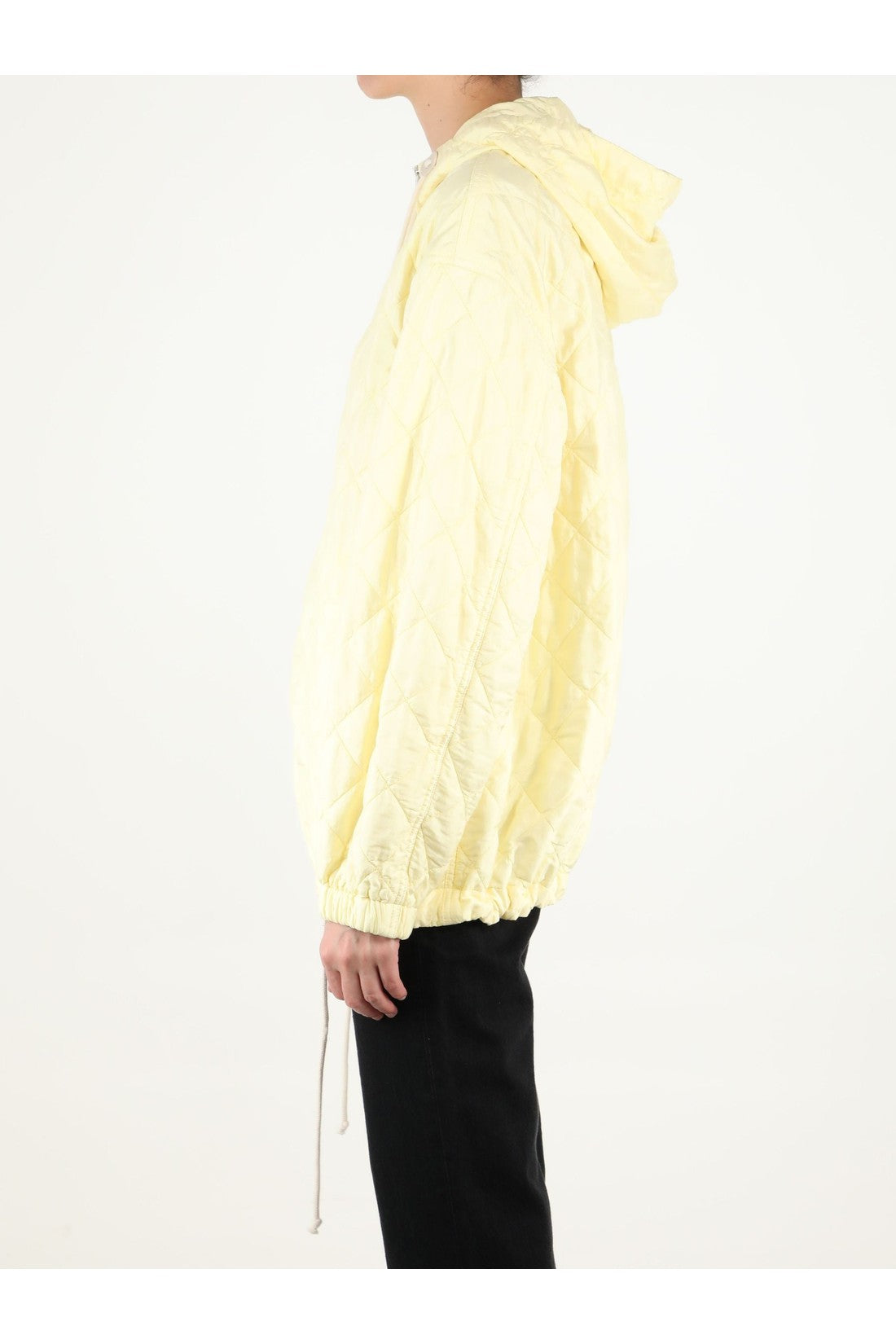 JIL SANDER-OUTLET-SALE-Yellow quilted jacket-ARCHIVIST