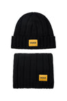 Hugo Boss-OUTLET-SALE-Zanton Logo Beanie And Scarf Set-ARCHIVIST